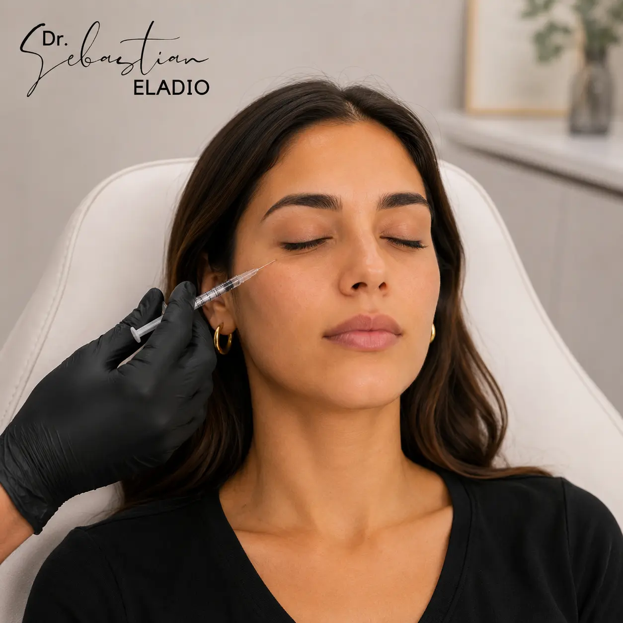 Tratamiento estético para eliminar ojeras y bolsas bajo los ojos con resultado natural.