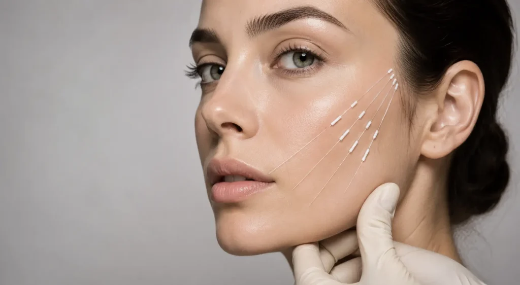 Tratamiento de hilos tensores para rejuvenecimiento facial